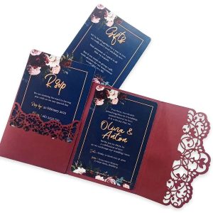 Forevermore Momentos Cardstock Fold-Open Wedding Cards