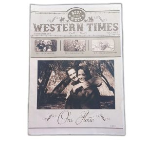Personalized Wedding Newspaper Keepsake