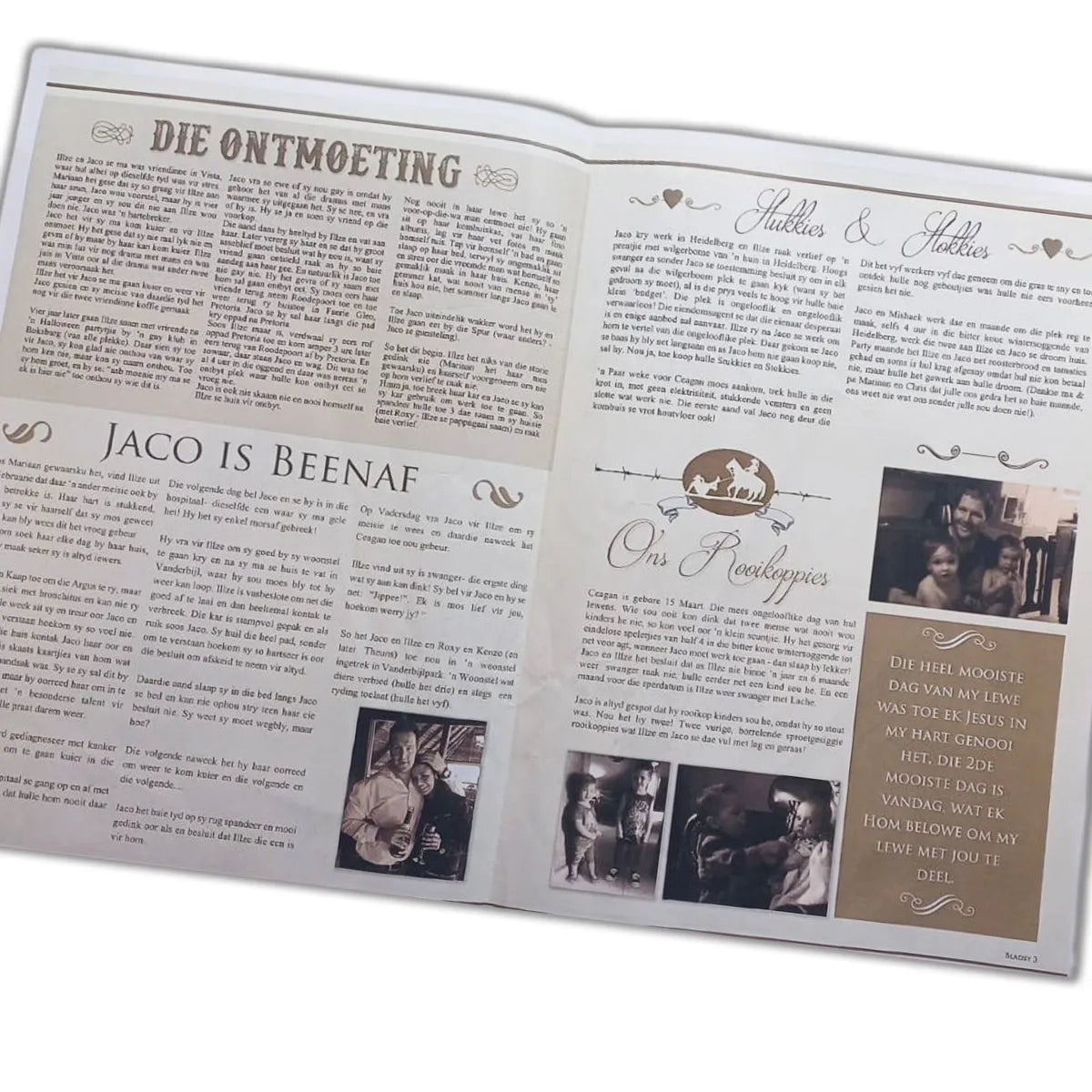 Personalized Wedding Newspaper Keepsake - Image 3