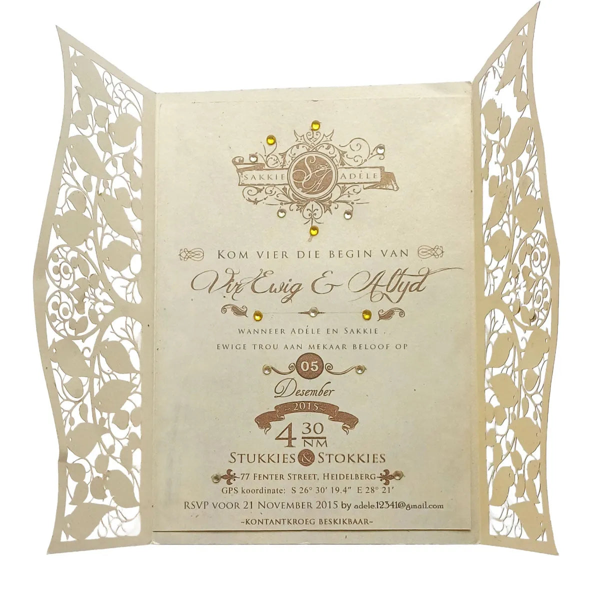 Forevermore Momentos Timeless Cardstock Invitations - Image 2