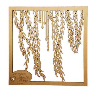 Willow Wedding Underplate Laser Cut Wood Decor