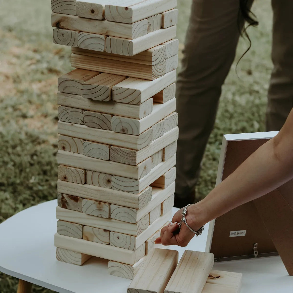 Forevermore Momentos On-Site Jenga Game for Weddings - Image 2