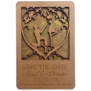 Forevermore Momentos Wooden Save The Date Magnet
